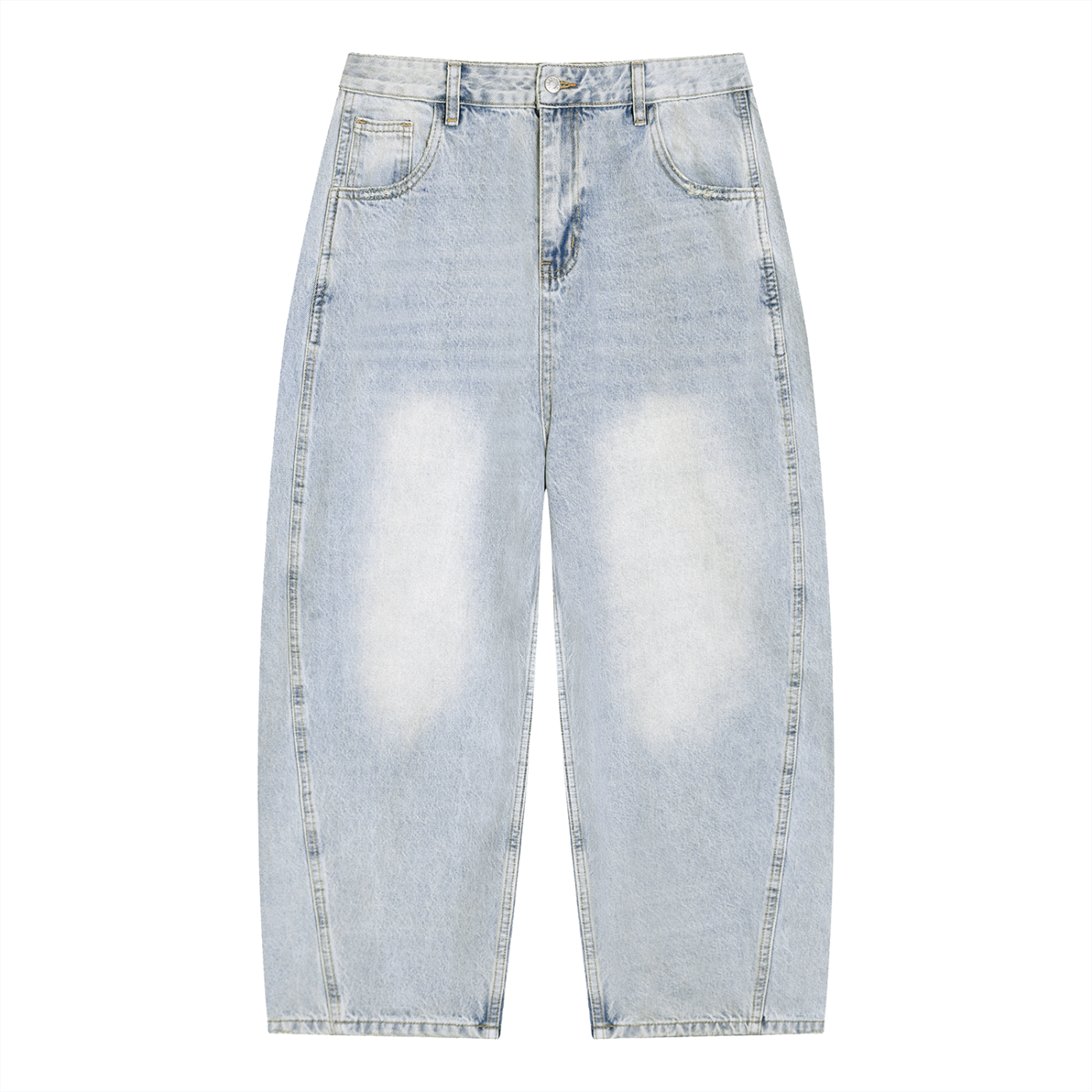 Vent Style Baggy Jeans