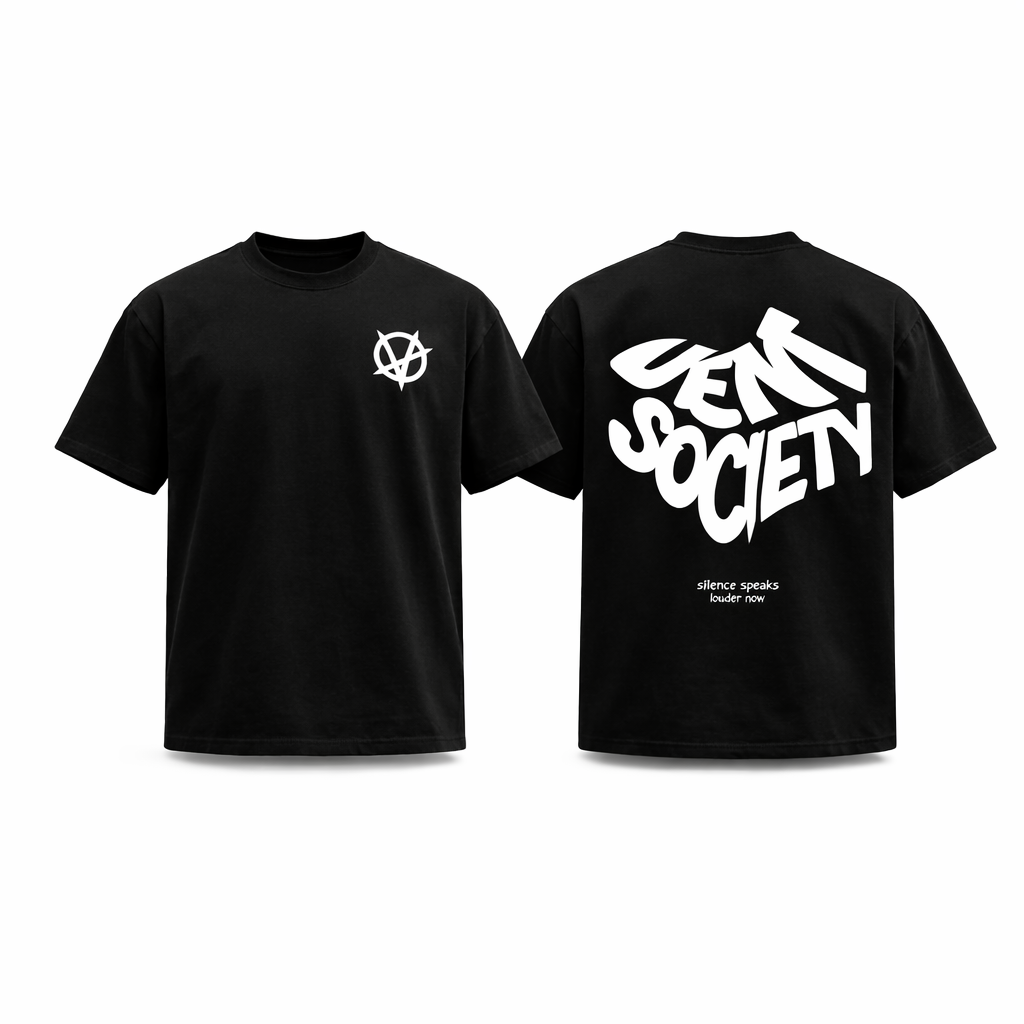 Vent Society Swirl Print Cotton T-Shirt