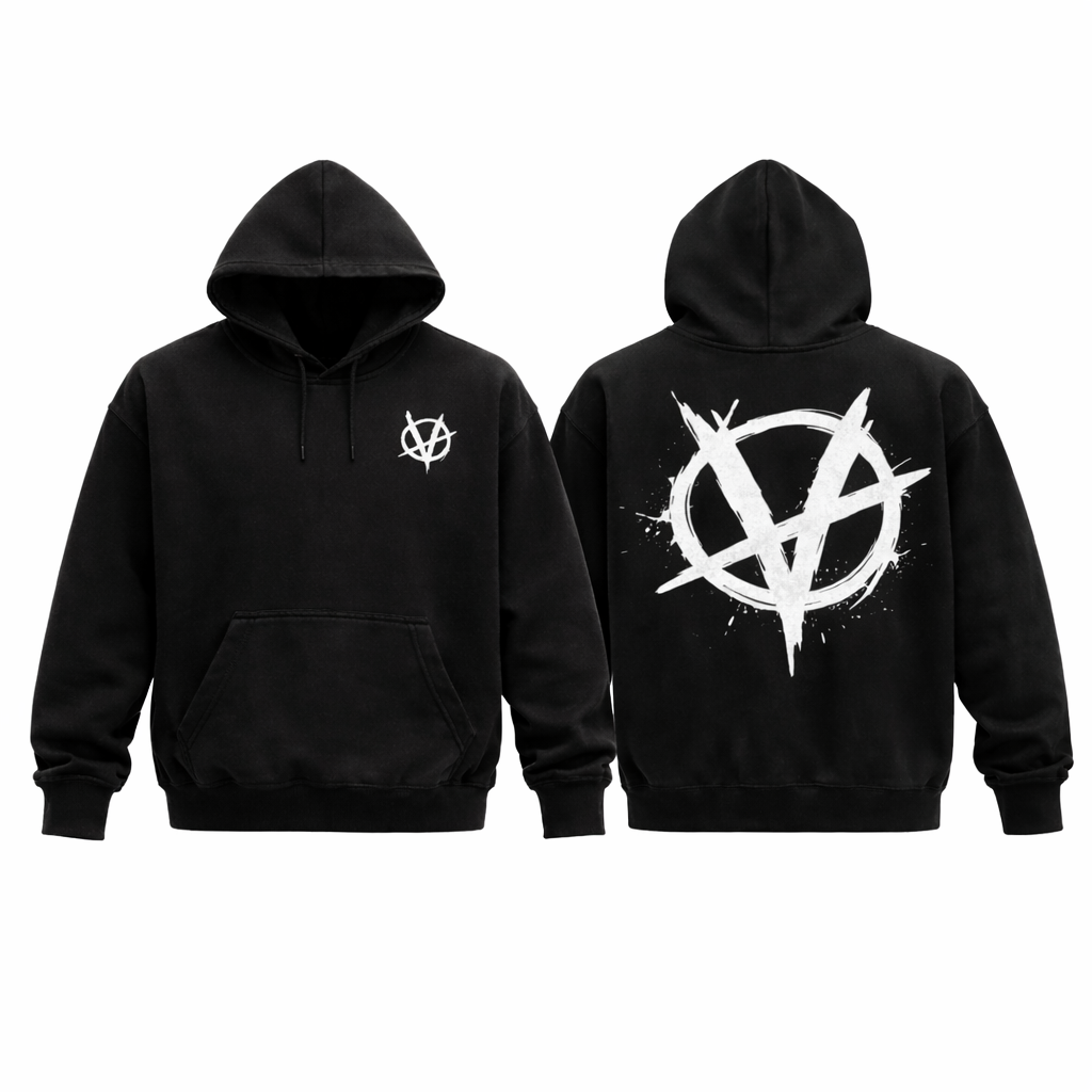Vent Logo Oversize Fleeced Hoodie