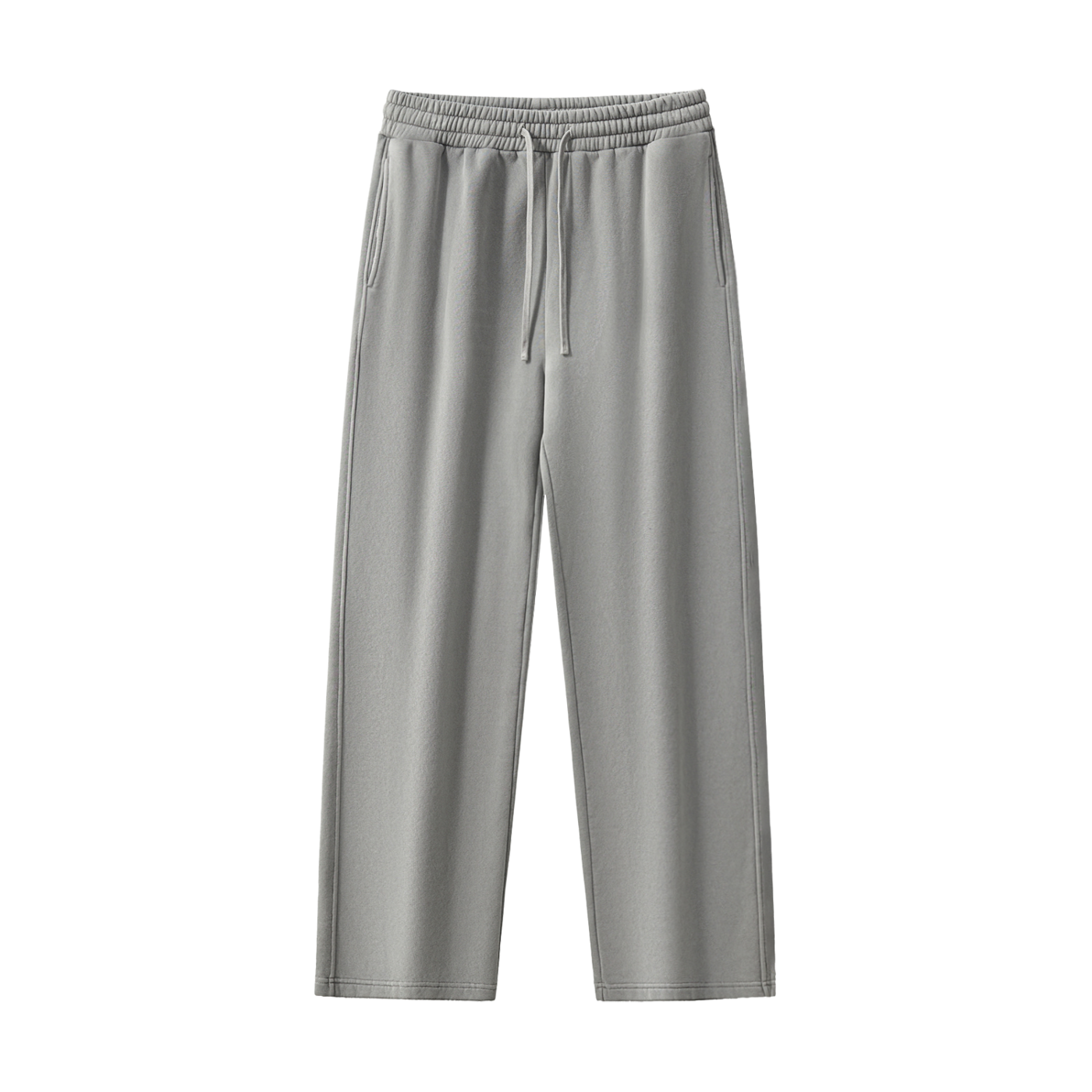 Vent Style Frayed Enzyme Washed Fleece Sweatpants